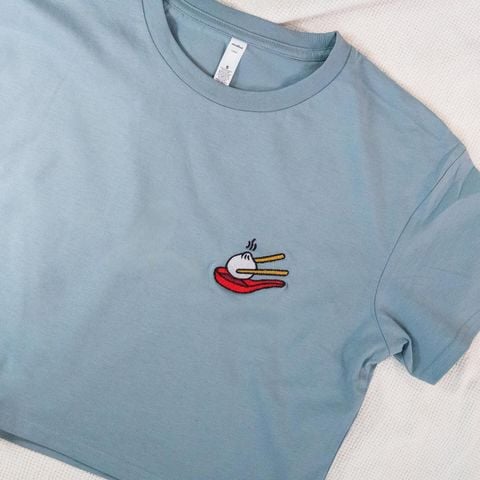 Crop tees for the summer weather 🌞 in our newest teal color